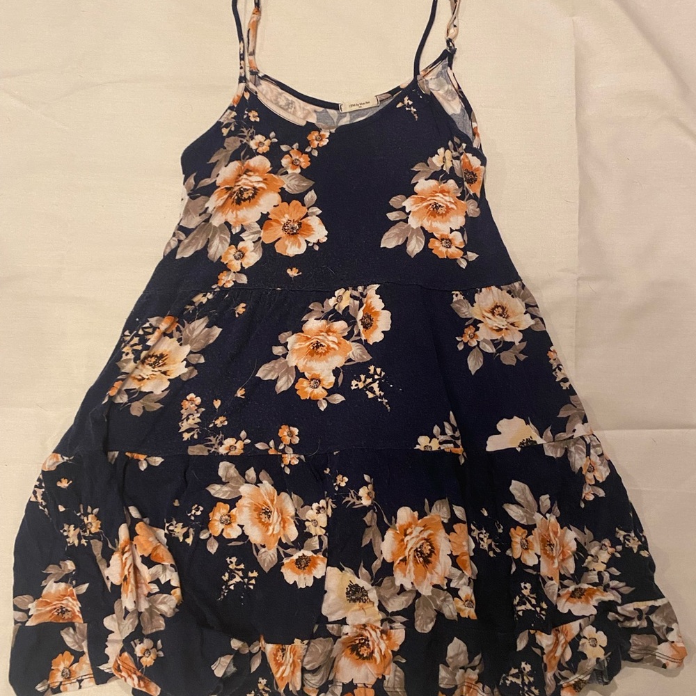12 Pm By Mon Ami Navy Floral Kids Dress